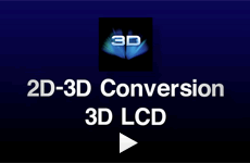 Feature-Videos 2D-3D-Videokonverter  3D LCD