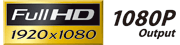 Full HD 1920x1080p-Ausgabe