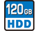 120 GB-Festplatte (HDD)