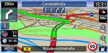 Simulated Map View